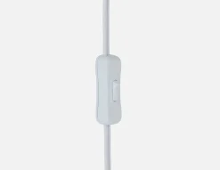 VARDO bedside floating shelf with lamp