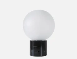 VARDO bedside floating shelf with lamp