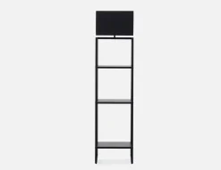 VARDO bedside floating shelf with lamp