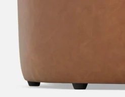 VASTO leatherette ottoman