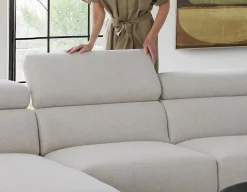 VENTURA modern left-facing sectional sofa