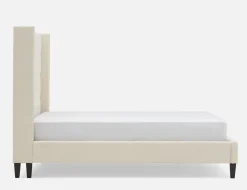 VERSAILLES tufted upholstered wingback queen size bed
