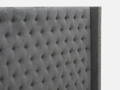 VERSAILLES tufted upholstered wingback queen size bed
