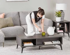 VICTOR contemporary left-facing sectional sofa