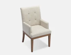 VICTORIA tufted dining armchair