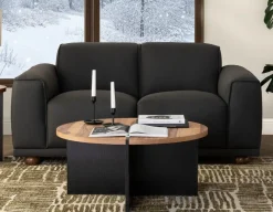 VIGO 100% leather apartment sofa