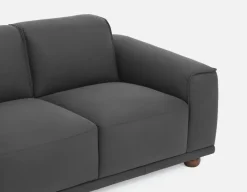 VIGO 100% leather apartment sofa