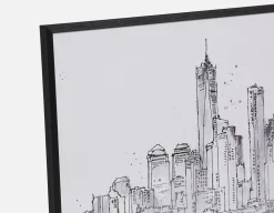 VILLE I framed wall art 103x73cm "Ville I"
