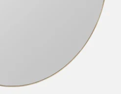 ZANDER round stainless steel mirror 100 cm x 100 cm