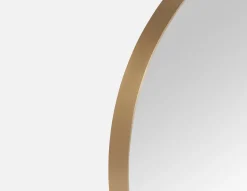 ZANDER round stainless steel mirror 100 cm x 100 cm