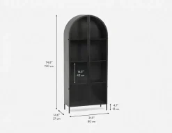 ZELDA industrial vintage iron cabinet 82 cm